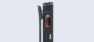 Image du bouton One Push Record (enregistrement &agrave; l'aide d'un seul bouton) de l'enregistreur vocal num&eacute;rique TX660 s&eacute;rie&nbsp;TX