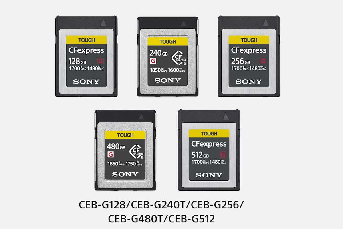 Carte mémoire CFexpress Type B série CEB-G | Sony France